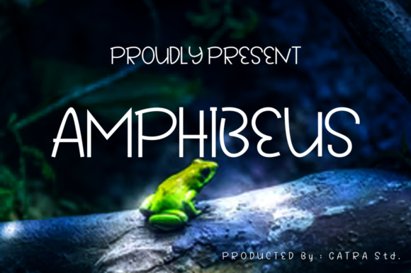 Amphibeus: A Modern Display Font for Handmade Creations