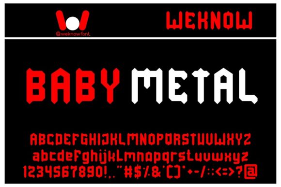 Baby Metal Font for Professional Branding