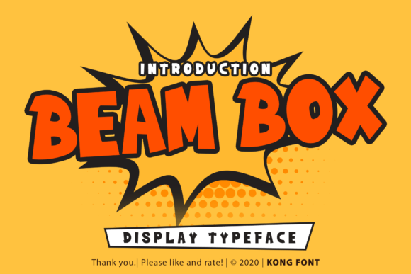 Beam Box Font for Web Design and Branding