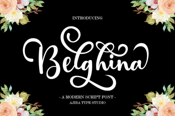 Belghina: A Modern Script Font for Polished Branding