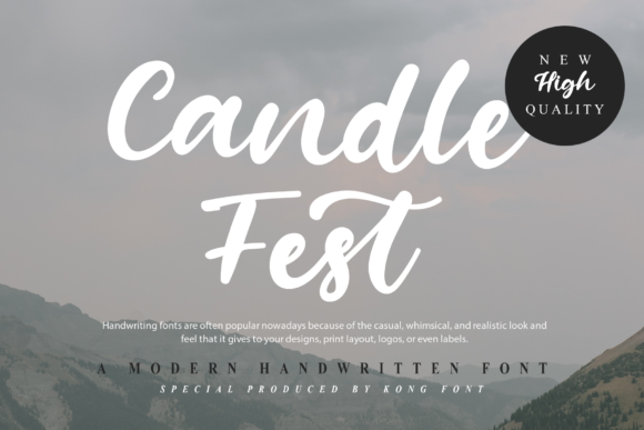 Candle Fest Font for Handmade Creations