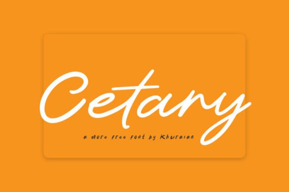 Cetary: A Modern Script Font for Professional Branding