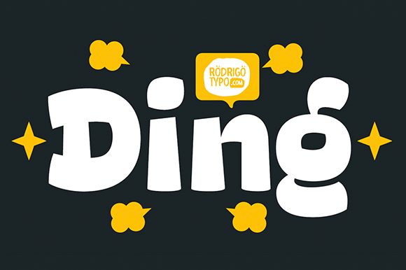 Ding: A Bold Display Font for Editorial Design
