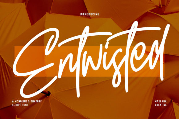 Entwisted: A Modern Script Font for Eye-Catching Campaigns