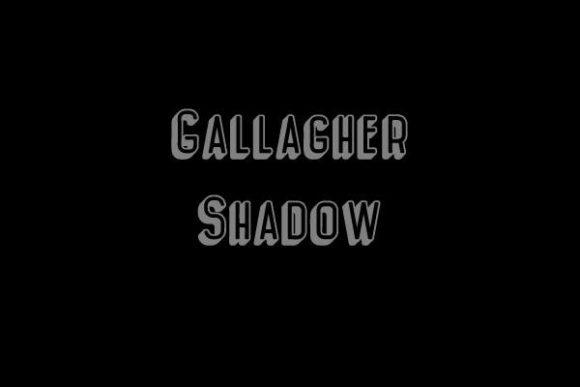 Gallagher-Shadow: A Modern Display Font for Editorial Projects