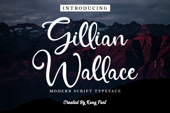 Gillian Wallace Font for Creative Branding Projects