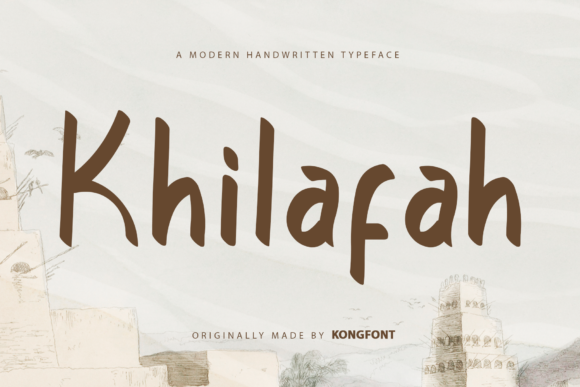 Khilafah Font for Handmade and Commercial Craft Projects