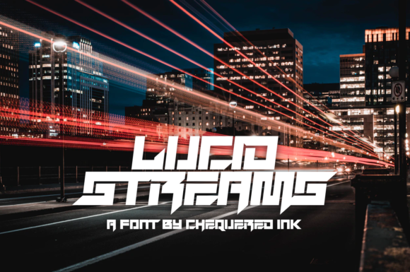 Lucid Streams: A Sharp Display Font for Modern Branding