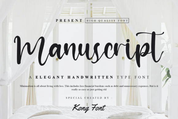 Manuscript Font for Campaign Creatives