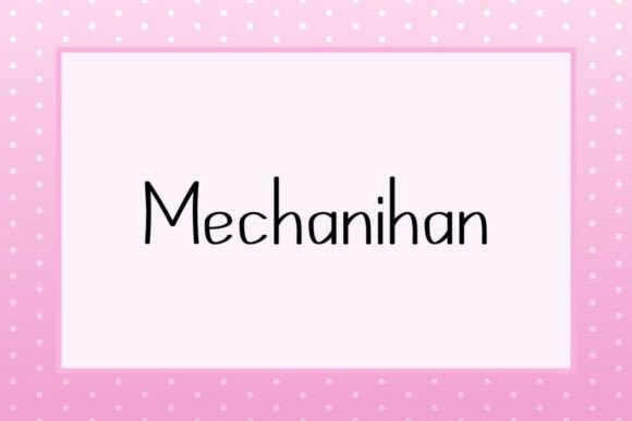 Mechanihan Font for Modern Marketing