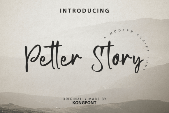 Petter Story Font for Business Branding