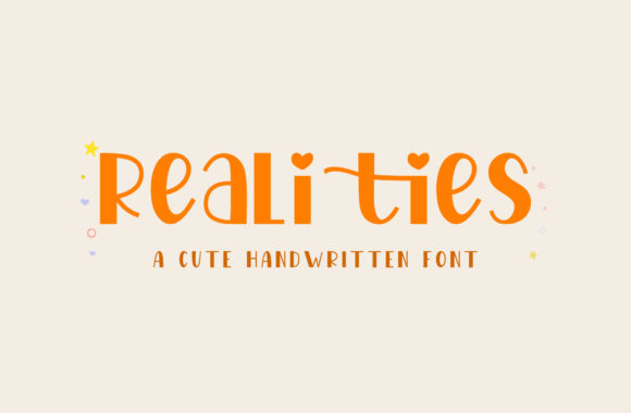 Realities: A Modern Display Font for Editorial Projects