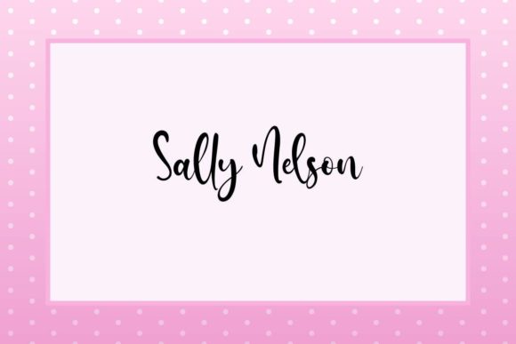 Sally Nelson Font for Modern Web Design