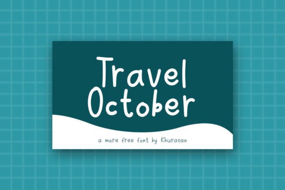 Travel October: A Modern Display Font for Editorial Design