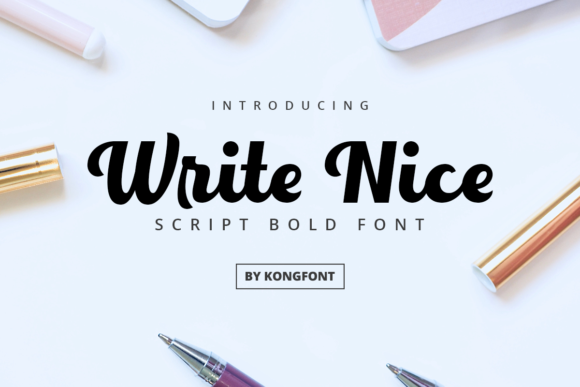 Write Nice: A Playful Script Font for Modern Web Design